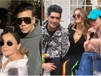 Manish Malhotra, Alia Bhatt, Karan Johar, Natasha Poonawalla, and Kareena Kapoor in London. Manish Malhotra, Alia Bhatt, Karan Johar, Natasha Poonawalla, and Kareena Kapoor in London.