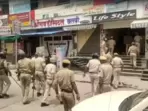 A protest took place in Bhim, Rajsamand today over Udaipur murder. A protest took place in Bhim, Rajsamand today over Udaipur murder.