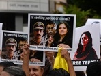 Protests were held in several Indian cities on June 27 over the arrest of rights activist Teesta Setalvad over her attempts to have Prime Minister Narendra Modi declared complicit in deadly sectarian riots 20 years ago. (Photo by Indranil MUKHERJEE/AFP) Protests were held in several Indian cities on June 27 over the arrest of rights activist Teesta Setalvad over her attempts to have Prime Minister Narendra Modi declared complicit in deadly sectarian riots 20 years ago. (Photo by Indranil MUKHERJEE/AFP)