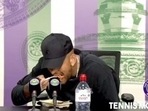 Nick Kyrgios snacks on Sushi during press conference Nick Kyrgios snacks on Sushi during press conference