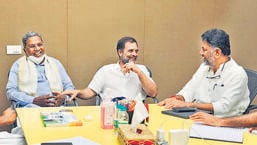 The battle for dominance within the Congress party in Karnataka has once again reached Delhi as Leader of Opposition Siddaramaiah and state party president DK Shivakumar were summoned by the high command to resolve the differences. (ANI) The battle for dominance within the Congress party in Karnataka has once again reached Delhi as Leader of Opposition Siddaramaiah and state party president DK Shivakumar were summoned by the high command to resolve the differences. (ANI)