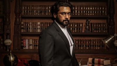 Suriya on the poster for Jai Bhim. The actor has been invited to join Oscars committee. Suriya on the poster for Jai Bhim. The actor has been invited to join Oscars committee.