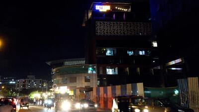 View of a rooftop restaurant at Kharadi in Pune. (Shankar Narayan/HT PHOTO)