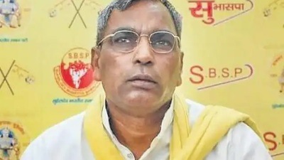 SBSP chief Omprakash Rajbhar had criticised SP chief Akhilesh Yadav over the loss in the recently held Rampur and Azamgarh Lok Sabha bypolls. (File photo)