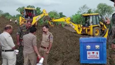 Police said Dipendra Yadav, a five-year-old boy, was playing in the field when he slipped into the open borewell in Madhya Pradesh’s Chhatarpur district (ANI)