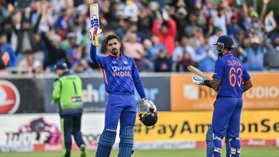 India thus have another T20 World Cup squad claimant in Hooda (Getty Images) India thus have another T20 World Cup squad claimant in Hooda (Getty Images)