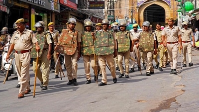 Rajasthan Police representational image (Photo by Himanshu SHARMA / AFP) (AFP) Rajasthan Police representational image (Photo by Himanshu SHARMA / AFP) (AFP)