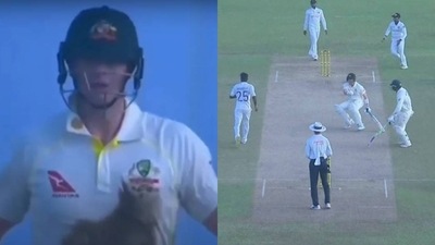 Steve Smith left fuming Steve Smith left fuming