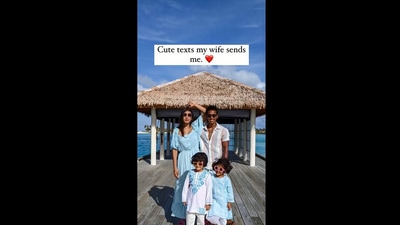 Durjoy Datta&nbsp;included this image in his Instagram video while sharing about ‘cute’ texts he receives from his wife. (Instagram/@durjoydatta)