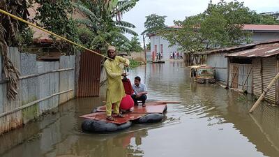 According to Assam State Disaster Management Authority (ASDMA), over 3.15 million people across 26 districts of Assam are still affected by the flood. (HT Photo)
