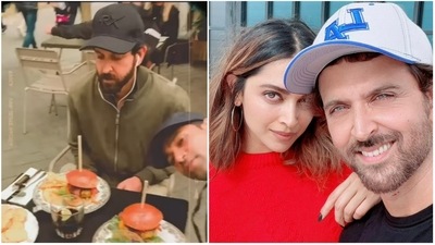 Hrithik Roshan's girlfriend Saba Azad and co-star Deepika Padukone among other reacted to his latest post. Hrithik Roshan's girlfriend Saba Azad and co-star Deepika Padukone among other reacted to his latest post.