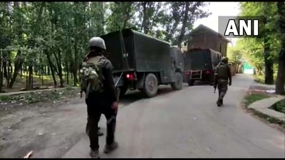 Jammu and Kashmir encounter visuals; deferred by unspecified time (Credit: ANI) (ANI) Jammu and Kashmir encounter visuals; deferred by unspecified time (Credit: ANI) (ANI)