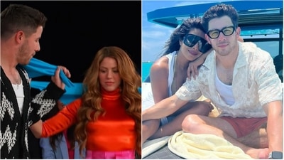 Priyanka Chopra reacts to Nick Jonas' belly dance video. Priyanka Chopra reacts to Nick Jonas' belly dance video.