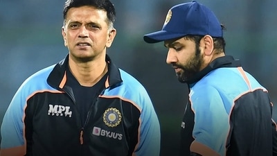 Coach Rahul Dravid and captain Rohit Sharma (BCCI) Coach Rahul Dravid and captain Rohit Sharma (BCCI)