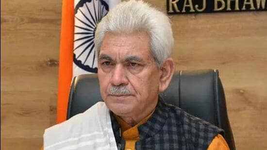 This is the first time J&K lieutenant governor Manoj Sinha has invited top leaders of the union territory for a meeting after he assumed charge in August 2020. (File Photo/HT)