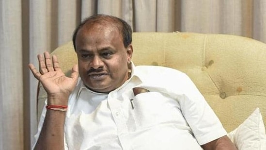 Former Karnataka chief minister H D Kumaraswamy. (HT File)