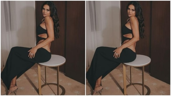 The dress featured several cut-outs around the waist and back and comes with a single strap.(Instagram/@egupta)