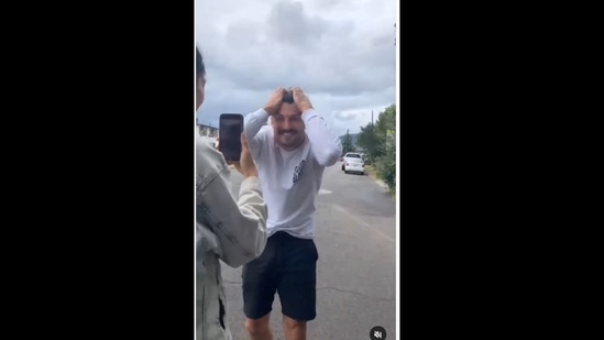 The Australian man met his family after three years on his 30th birthday. (goodnewscorrespondent/Instagram) The Australian man met his family after three years on his 30th birthday. (goodnewscorrespondent/Instagram)