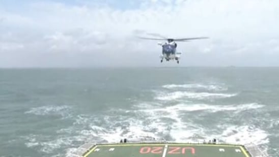 ICG chief flies ALH Mark 3 helicopter, lands on warship in Arabian Sea(ANI)