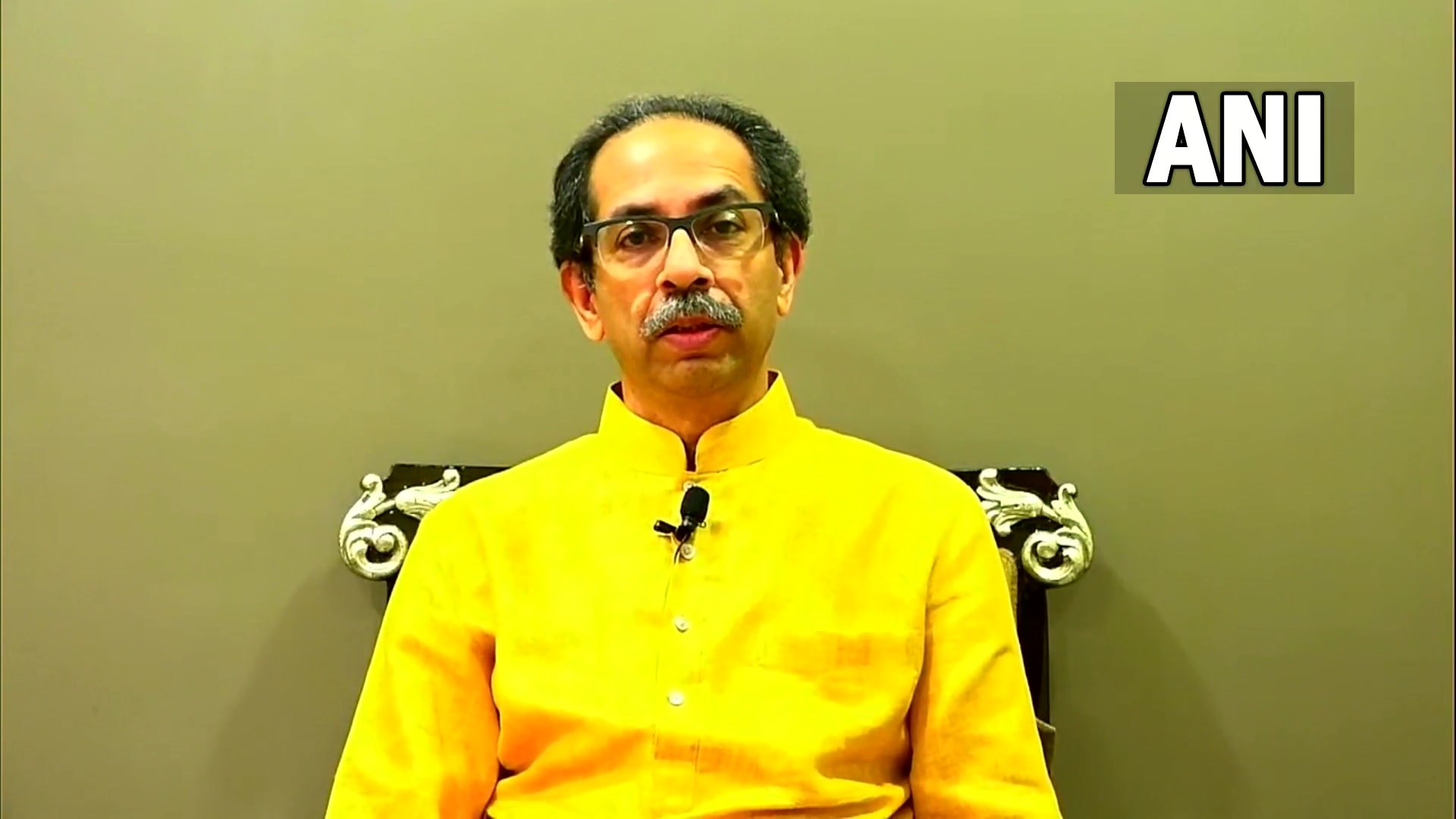 Uddhav Thackeray addresses the state on Wednesday. (ANI Twitter)
