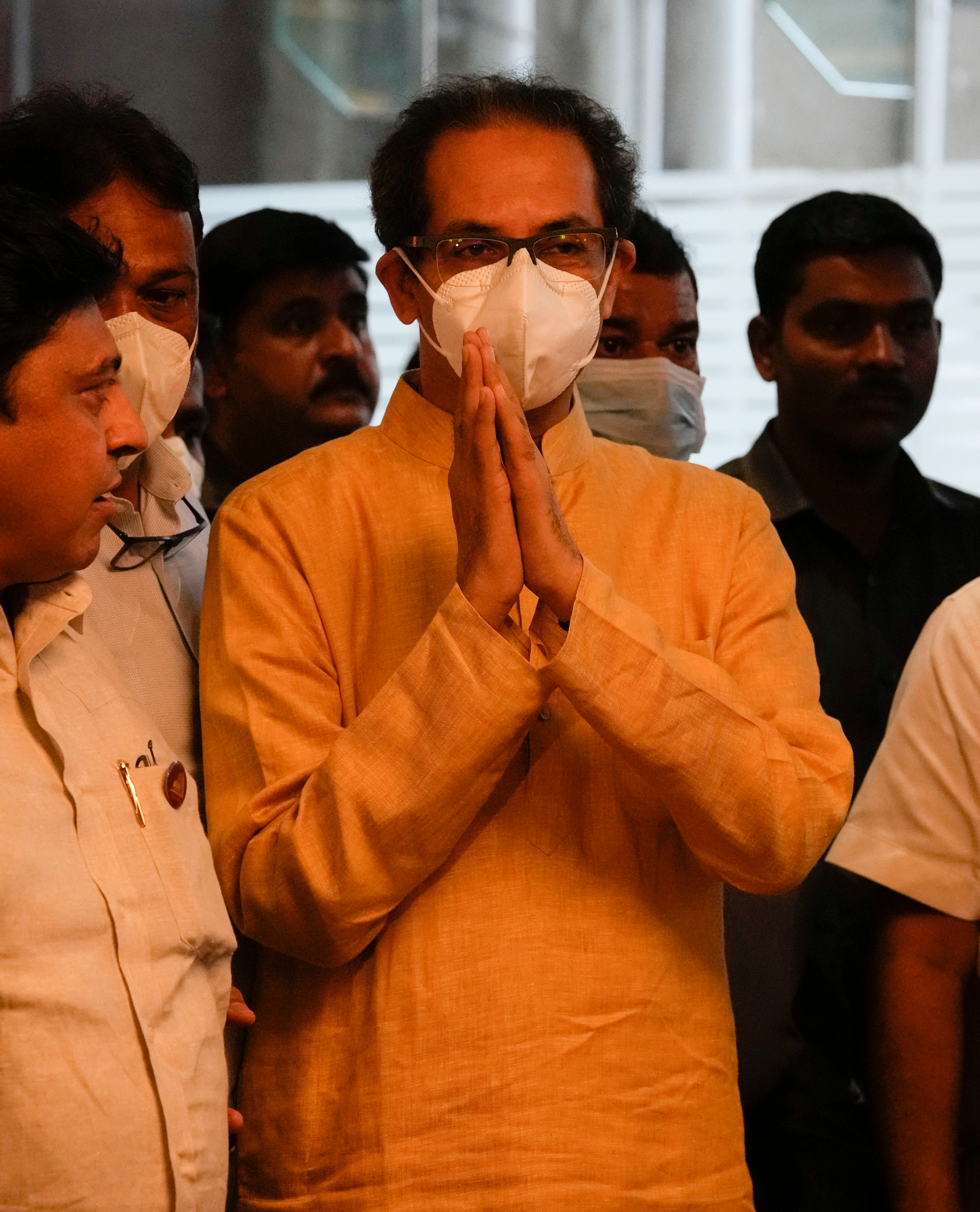 Maharashtra chief minister Uddhav Thackeray leaves after attending a cabinet meeting at the secretariat in Mumbai on Wednesday. (AP) Maharashtra chief minister Uddhav Thackeray leaves after attending a cabinet meeting at the secretariat in Mumbai on Wednesday. (AP)