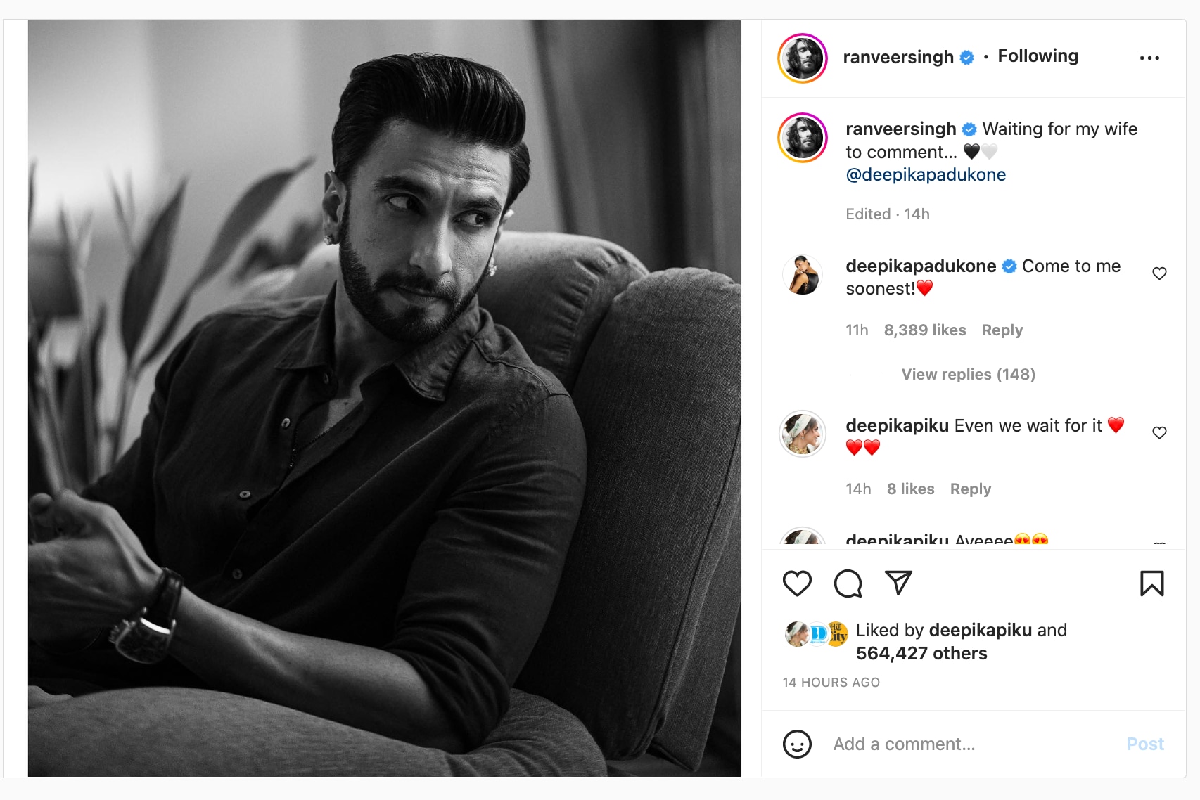 Ranveer Singh looks concerned in new Instagram pics, where is Deepika  Padukone to comfort him? See here