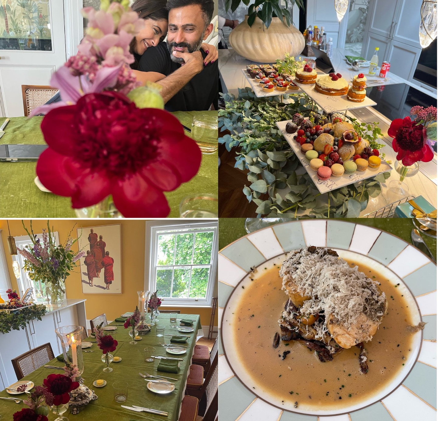 Maheep Kapoor and Sanjay Kapoor visited Sonam Kapoor and Anand Ahuja in London.