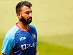 India's Cheteshwar Pujara during nets&nbsp;