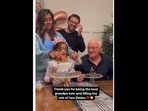 The girl shares her birthday with her grandpa and wanted to give her cake's first slice to him. (whatsidraloves/Instagram) The girl shares her birthday with her grandpa and wanted to give her cake's first slice to him. (whatsidraloves/Instagram)