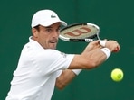 Spain's Roberto Bautista Agut in action during his fourth round match against Canada's Denis Shapovalov&nbsp;(REUTERS)
