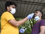No deaths were reported on Thursday. Delhi currently has 3,914 active infections, state government data showed. (Parveen Kumar/HT PHOTO)