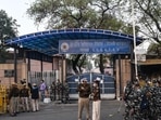 As part of the measures to stop prisoners from engaging in criminal activities or warring with other gangs, the prison department transferred at least 30 identified gangsters lodged in the three prison complexes of Tihar, Rohini and Mandoli to other jails. (Biplov Bhuyan/HT Archive) As part of the measures to stop prisoners from engaging in criminal activities or warring with other gangs, the prison department transferred at least 30 identified gangsters lodged in the three prison complexes of Tihar, Rohini and Mandoli to other jails. (Biplov Bhuyan/HT Archive)