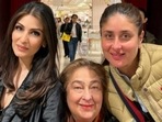 Kareena Kapoor and her family in London. Kareena Kapoor and her family in London.
