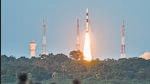 In a statement issued on Thursday, Isro said that the PSLV-C53 was “successfully launched at 6.02pm.” (PTI)