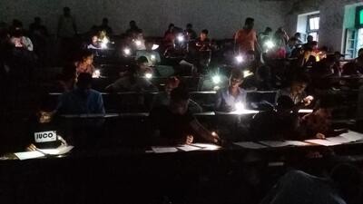 Bihar: College asks students to use phone torch to write exam amid power crisis Bihar: College asks students to use phone torch to write exam amid power crisis