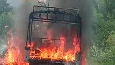 The incident happened near Chillakondaiah Palli village of Tadimarri block at around 7am. (Srinivasa Rao Apparasu/HT photo)