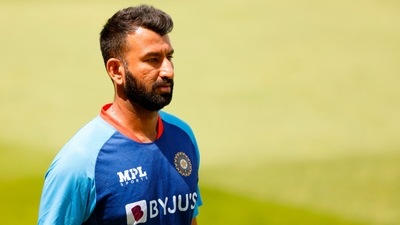 India's Cheteshwar Pujara during nets&nbsp; (Reuters)