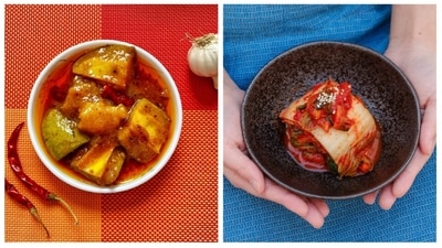 Kimchi and Achaar: Just how Indian's love their flavoursome aachars as a side to add that extra kick to their palate, Koreans live for their kimchi. They are both seasoned with spices and left for fermentation. Once it is prepared, you can have it with a bowl of warm rice of noodles. (Unsplash) Kimchi and Achaar: Just how Indian's love their flavoursome aachars as a side to add that extra kick to their palate, Koreans live for their kimchi. They are both seasoned with spices and left for fermentation. Once it is prepared, you can have it with a bowl of warm rice of noodles. (Unsplash)