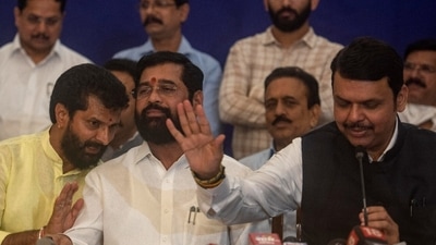 Ekanth Shinde and Devendra Fadnavis (HT photo) Ekanth Shinde and Devendra Fadnavis (HT photo)