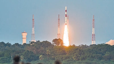 In a statement issued on Thursday, Isro said that the PSLV-C53 was “successfully launched at 6.02pm.” (PTI) In a statement issued on Thursday, Isro said that the PSLV-C53 was “successfully launched at 6.02pm.” (PTI)