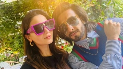 Alia Bhatt and Ranveer Singh in London. Alia Bhatt and Ranveer Singh in London.