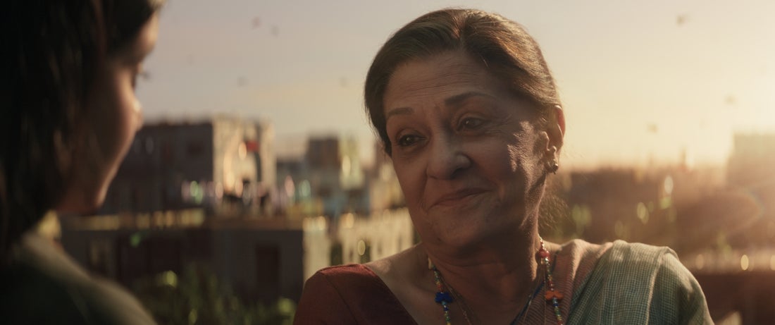 Ms Marvel nani (Samina Ahmad plays Kamala's grandmother Sana on the show and delivers some of the best lines on Partition in recent memory.) Ms Marvel nani (Samina Ahmad plays Kamala's grandmother Sana on the show and delivers some of the best lines on Partition in recent memory.)