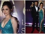 Ankita Lokhande and husband Vicky Jain made a glamorous appearance at the International Iconic Awards in Mumbai on Thursday. They took home the Jodi of the Year award at the event. (Varinder Chawla) 