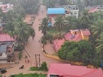 Several low-lying areas in the coastal city of Mangaluru were flooded due to incessant rain.