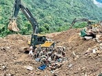 In this handout photo released by the Indian Army and taken on July 1, 2022, security forces and disaster relief teams search for survivors and victims after a landslide in Noney district, some 50 Km from Manipur's capital Imphal (Photo by INDIAN ARMY/AFP) In this handout photo released by the Indian Army and taken on July 1, 2022, security forces and disaster relief teams search for survivors and victims after a landslide in Noney district, some 50 Km from Manipur's capital Imphal (Photo by INDIAN ARMY/AFP)