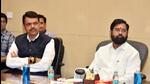 Maharashtra CM Eknath Shinde with state deputy CM Devendra Fadnavis chaired a meeting of the State disaster management department, at Mantralaya in Mumbai on Friday. (ANI Photo/Eknath Shinde Twitter) Maharashtra CM Eknath Shinde with state deputy CM Devendra Fadnavis chaired a meeting of the State disaster management department, at Mantralaya in Mumbai on Friday. (ANI Photo/Eknath Shinde Twitter)