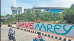 Soon after the HC’s ruling, the Mumbai Metro Rail Corporation (MMRC) chopped 98% of the 2,185 trees in that site (Satish Bate/HT PHOTO) Soon after the HC’s ruling, the Mumbai Metro Rail Corporation (MMRC) chopped 98% of the 2,185 trees in that site (Satish Bate/HT PHOTO)
