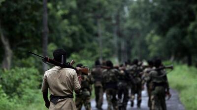 Security forces in Maoist-affected areas of Gadchiroli on an area domination exercises (Representative Image) (HT File Photo/SAtish Bate) Security forces in Maoist-affected areas of Gadchiroli on an area domination exercises (Representative Image) (HT File Photo/SAtish Bate)