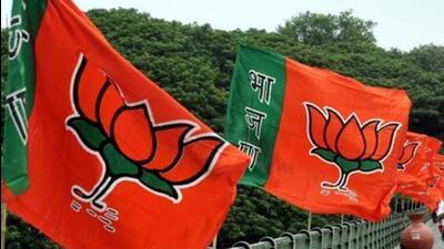 A senior party worker said, “With most of our office-bearers in Mumbai, we cannot have any celebrations.” Sources said that the party would celebrate when other BJP ministers take oath. (REPRESENTATIVE PHOTO) A senior party worker said, “With most of our office-bearers in Mumbai, we cannot have any celebrations.” Sources said that the party would celebrate when other BJP ministers take oath. (REPRESENTATIVE PHOTO)