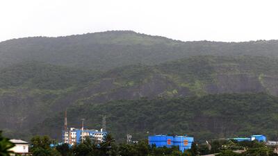 Navi Mumbai, India - Aug. 8, 2018:Quarrying in Parsik hills - the controversy Ð demand by NGOs at Nerul in Navi Mumbai, India, on Wednesday, August 8, 2018. (Photo by Bachchan Kumar/ Hindustan Times) (Hindustan Times) Navi Mumbai, India - Aug. 8, 2018:Quarrying in Parsik hills - the controversy Ð demand by NGOs at Nerul in Navi Mumbai, India, on Wednesday, August 8, 2018. (Photo by Bachchan Kumar/ Hindustan Times) (Hindustan Times)